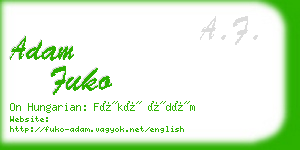 adam fuko business card
